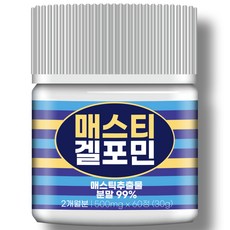 [순도99%] 매스티겔포민 100% 정품 매스틱 추출물 분말 검 해썹 식약청인증, 1개, 60정
