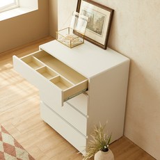 퍼피노 디오르 600 4단 서랍장 js805-1, 크림오크