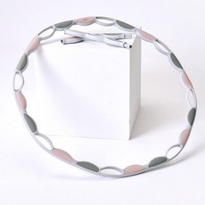 오짐 훌라후프 스마트 뱃살지압 실내, 1.35kg, 혼합색상, 1개
