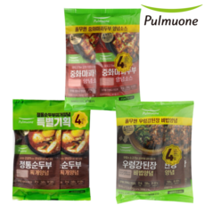 풀무원 우렁 강된장 비법양념 중화 마파두부양념소스 정통순두부찌개 양념장 4입 골라담기