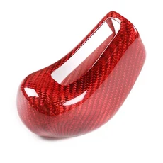 Maseratis Ghibli Quattroporte Levante 2013-2018 인테리어 액세서리 실제 탄소 섬유 자동차 기어 시프트, 04 Style A-Red Carbon