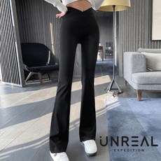 언리얼 V포인트 부츠컷 여성 힙업 스포츠레깅스 9부 하이웨스트 요가 필라테스 헬스 트레이닝 바지 빅사이즈 운동팬츠