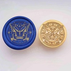 웨딩 왁스 스탬프 프레임 몰드 레트로 꽃 문양 1개, 21