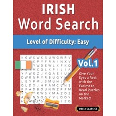 (영문도서) Irish Word Search - Level of Difficulty: Easy - Vol.1 - Delta Classics - Give Y... Paperback, Linguas Classics, English, 9798349006555