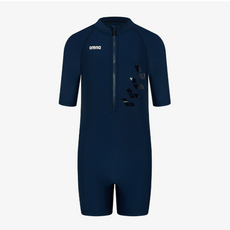 아레나 여 아동 엑셀 반신3부 반팔 슈트 수영복 / A5SG1GI10 NVY