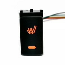 패트롤 티이다 콰슈카이 차량용 미러 히터 레이더 시트 히팅 뷰 스위치 버튼 와이어, 1개, 1. Seat Heating