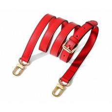 speedy變色背帶，全真皮水桶包/法規包/麻將包背帶，精品包包配件，斜背包帶, 紅色1.8寬度, 1個