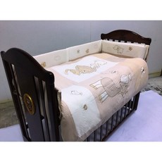 (滿額贈)小鹿斑比 純棉七件式寢具-L 嬰兒被 嬰兒七件式被組 幼兒七件式被組 七件式被組 被組 棉被#巧達兔嬰滿額贈), 小鹿斑比(M)