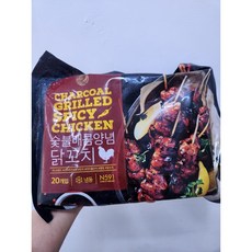 노브랜드 숯불 매콤닭꼬치 800g 아이스박스+아이스팩, 1개