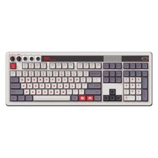 [국내정발] 8BitDo 레트로 108 키보드 Retro Mechanical Keyboard [N F에디션], 백축, N에디션(그레이), 108키