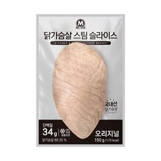 미트리 닭가슴살 스팀 슬라이스 오리지널, 150g, 8개