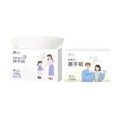 Jero SUPER CLEANER 雙層潔淨柔韌抽取式擦手紙 100抽200張, 1個, 120張