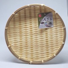Daiso 일본 대나무 원형 자루 바구니/소쿠리 소바 우동 및 국수용 8.3인치(21cm)x0.8인치(2cm), Daiso 일본 대나무 원형 자루 바구니/소쿠리, 소바
