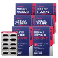 rTG오메가3+코엔자임Q10 30캡슐x6박스/6개월, 30정, 6박스