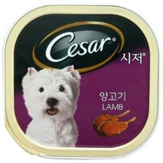 시저 간식 캔 강아지 통조림 애견 사료 개 24, 24개, 400g
