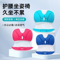 護腰坐姿椅 矯正坐姿靠墊, 隨機顔色 呵護腰背/矯正坐姿/預防駝背