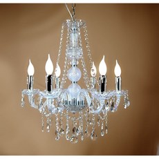 高優質水晶吊燈6燈 - 豪華客廳主臥餐吊燈，設計師款工業風裝飾燈