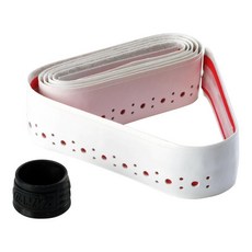 Gamma GAMMA Pro Rx 화이트 교체용 그립 화이트/레드 폼 테니스 라켓 그립, 감마 프로 Rx 화이트 교체용 그립 화이트/레드 폼 테