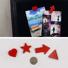 도형 모양 화살표 자석 마그넷 게시판 부착용 냉장고, 제품선택, 하트, 1개