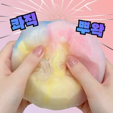 SNS대란 레니템 왁스 크런치 말랑이 왁뿌, 2개, 120g, 무지개