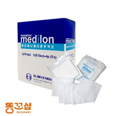 똥꼬샵 부드러운 멸균 거즈 항문 수술후 준비물 10cmx10cm, 1개, 50매입