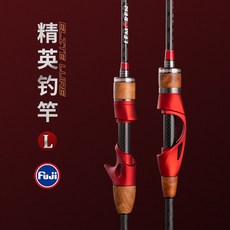 萌寵部落 路亞微物竿套裝 L超輕快調遠投馬口鱖魚蟲竿直槍柄路滑漂根釣漁桿, 直柄--普通國産導環款【單竿】,1.98米