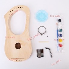 木質里拉琴 初學者小豎琴 簡易小眾樂器 (附發票), 標準套餐, 1個