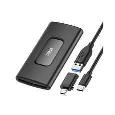 AIIVE 1TB 16 17 USB 휴대용 15용 SSD 2세대 1050MB 최대 외장, 512GB, 1000MB/s