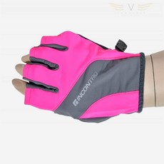 브이커머스 여름반장갑 여성 반장갑, M(여성용) 진분홍색