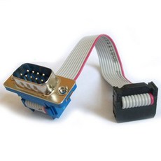 30cm DB9 수-FC-10P 암 케이블 rs232 직렬 포트 커넥터 2.54mm 플러그 어댑터 연장, [04] 30CM, [04] Type D, Type D