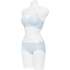 게스언더웨어 속옷 컬러로고 젤리프리컷 브라 GEWBR111LBU OIE735 CRG093