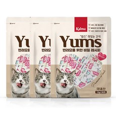 칼마 국내산 고양이 대용량 가성비 짜먹는 간식 얌스 닭가슴살 15g x 36개 / 108개