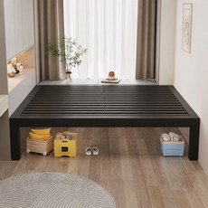 평상형 침대 프레임 침실 원룸 자취방 공간활용 저상 베드, T01