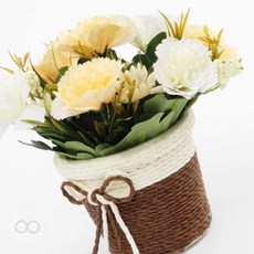[MODO스토어] 카네이션 조화 화분 옐로우