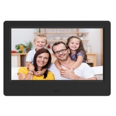 디지털액자 전자앨범 클래식 7인치 고화질 LED 디지털 포토 프레임 전자 사진 앨범 비즈니스 광고 기계 선물 전시, 미국 플러그, Black