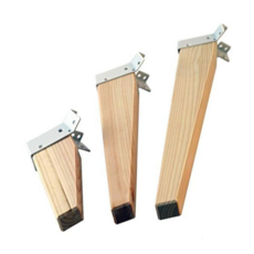 원더풀타임 원목다리세트 발통, 4)소(브라켓 흑색)