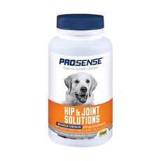 ProSense 加強型關節保健嚼錠 60錠 葡萄糖胺 軟骨素 MSM 幫助維持關節健康 適用高齡犬大型犬, 1個, 加強型關節靈60錠/罐