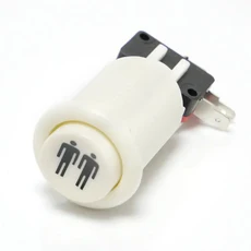 Happ 아케이드 멀티케이드 푸시 버튼 내구성 잠마 게임 스위치 8 색 오렌지 퍼플 바탑 머신, 05 2P white