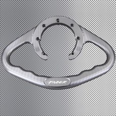 Yamaha FZS 600 S Fazer 2000-2003FZS 1000 Fazer 2000-2009 CNC 오토바이 승객 그랩 핸드 그립 핸드 그립 탱크 팔걸이, [04] Gray with logo