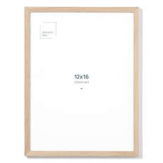 Opposite Wall - 45.7 x 61cm(18 24인치) 천연 오크 나무 액자 경량 다용도 및 비산 방지 벽걸이 포스터 또는 사진 프레임 사무실 갤러리 가정용 벽