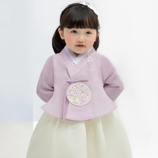 geumdong hanbok 女童用 呂寶拉花朵兒童韓服套裝 AW133