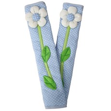 도매짱 냉장고 손잡이 커버, A. 도트 플라워 (블루)