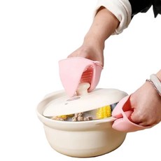 그린맆 키친 내열 실리콘 냄비손잡이 양손 세트, 1개, 그린맆 핑크