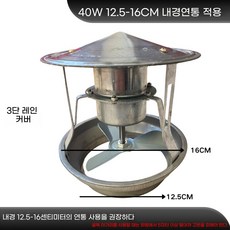 굴뚝 배기팬 화목 난로 역류방지 연통 통풍 연기 가스 배출기 흡출기, 1개