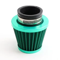 범용 38mm 오토바이 에어 필터 흡기 유도 키트 GY6 50cc 110cc 125cc 스쿠터 ATV 먼지 자전거 45mm48mm, 04 38MM Green
