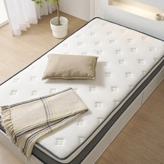 사사가구 숙면왕 롤팩 매트리스 25cm 슈퍼싱글(SS), 화이트, 중간