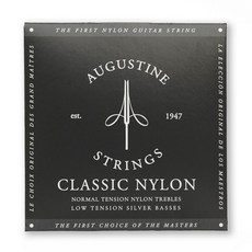 AUGUSTINE CLASSIC NYLON 經典尼龍吉他弦, 黑標, 1個, BLACK