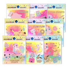 1000 포켓몬스터 레인보우 인스 스티커 다이어리 꾸밈 다꾸 (랜덤)