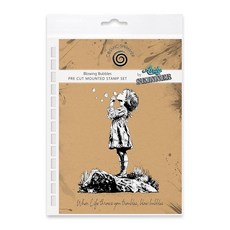 Cosmic Shimmer AND &y Skinner & Katy Sue의 블로잉 버블 프리컷 장착 고무 스탬프 세트. 이미지 11.4 x 8.9cm(4.7 3.5인치) 및 인