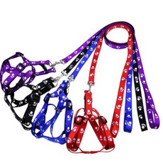 니즈플리 귀여운 데일리 소형견산책줄 강아지키우기준비물 아기강아지용품 튼튼한산책줄 강아지산책필수템, S 보라색